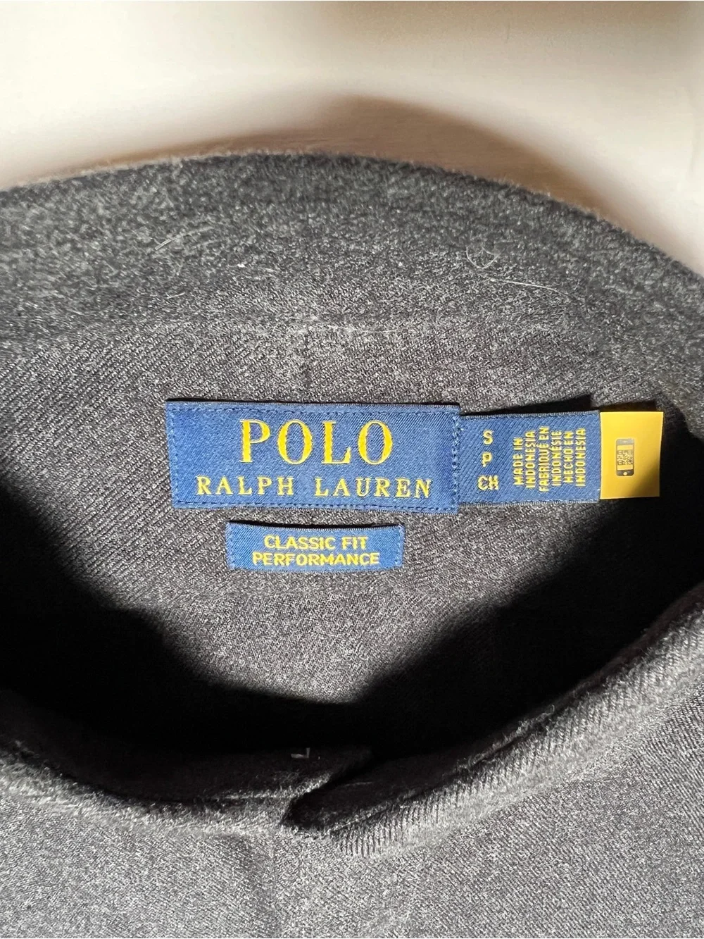 Polo by Ralph Lauren Men's Charcoal Button-Up Shirt